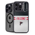 NFL Atlanta Falcons White Striped iPhone 15 Pro Kickstand Case